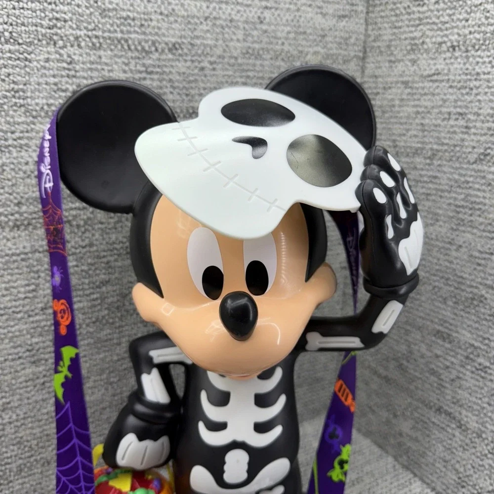 Disney Parks Halloween Popcorn Bucket Skeleton Mickey Mouse Glow In The Dark 15